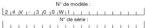Sun Joe 24V300WI - Numéros de modèle et de série - 1