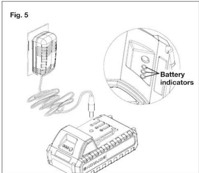 Sun Joe 24V300WI - Charging Operation - 4