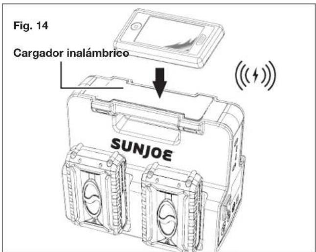 Sun Joe 24V300WI - Uso del cargador inalámbrico - 1