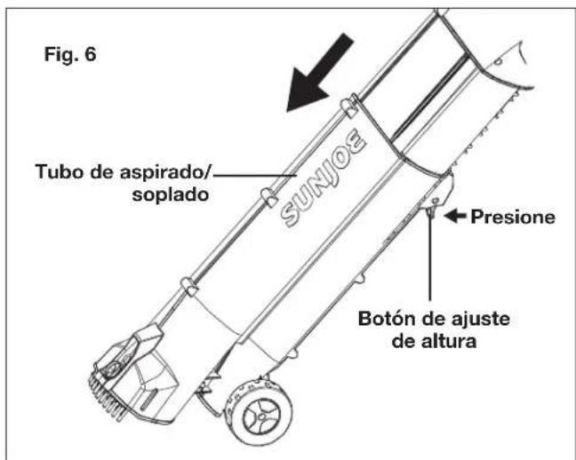 Sun Joe SBJ702E - Ajuste de altura del tubo - 2