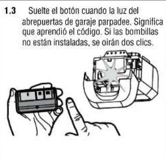 CHAMBERLAIN 050ACTWFATS - Programe un control remoto con el boton learn (aprender) (no se suministra) - 3