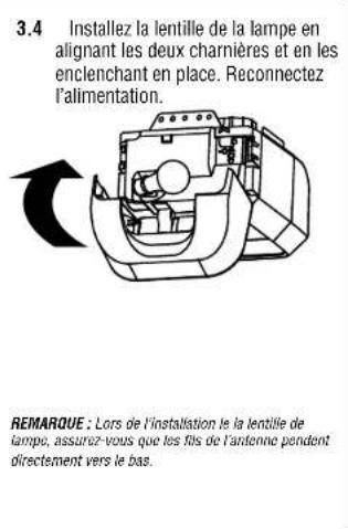 CHAMBERLAIN 050ACTWFATS - Installez la nouvelle carte logique du récepteur - 4