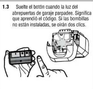 CHAMBERLAIN 050ACTWFATSMC - Programe un control remoto con el boton learn (aprender) (no se suministra) - 3
