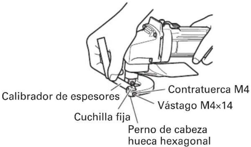 HiKOKI CE16SA - Ajuste de la holgura horizontal entre las cuchillas - 2
