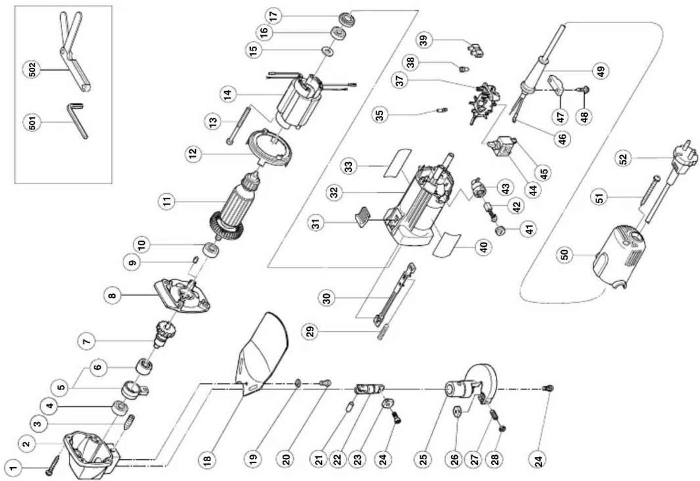 HiKOKI CE16SA - ACCESORIOS ESTÁNDAR - 1