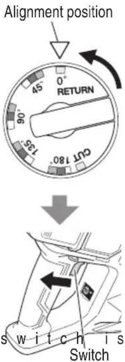 HiKOKI VB3616DA - Set the setting dial on "RETURN" - 1