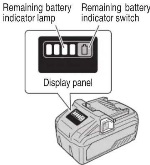 HiKOKI VB3616DA - About remaining battery indicator - 1