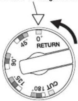 HiKOKI VB3616DA - Placer la molette de réglage sur « RETURN - 1