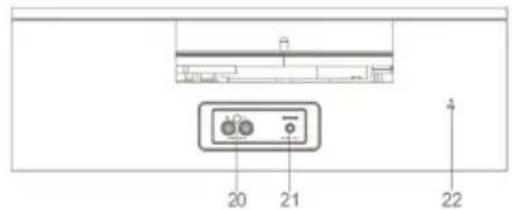 Trevi TT 1042 DAB - Description des commandes - 3