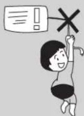Cartoon illustration of a child holding a large 'X' sign with an exclamation mark, symbolizing error or rejection.