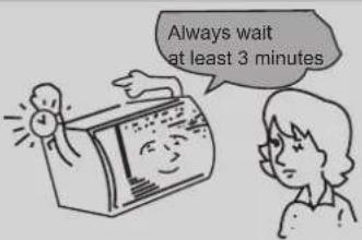 Always wait at least 3 minutes