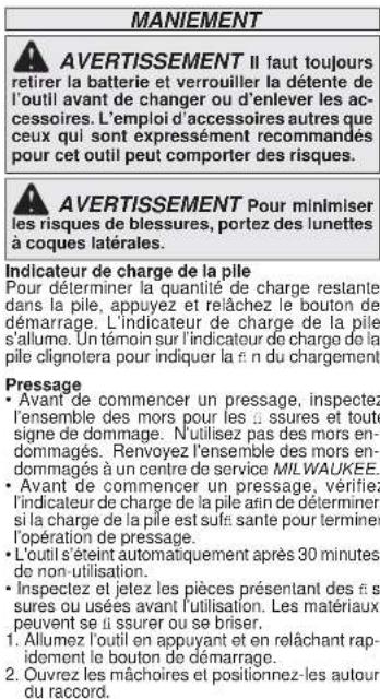 MILWAUKEE M12 Force Logic 247320 - RÈGLES DE SÉCURITÉ SPECIFIQUES - 3