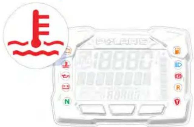 POLARIS 850 Switchback ProS (2020) - TÉMOIN DE TEMPERATURE EXCESSIVE (BLOC-INSTRUMENTS DE SÉRIE) - 1