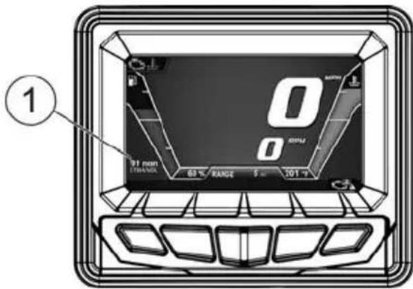 POLARIS 850 Rush XCR (2019) - ÉCRAN À AFFICHAGE NUMÉRIQUE INTERACTIF DE POLARIS (PIDD) - 1