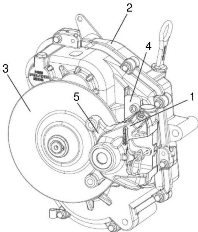 POLARIS WideTrak LX (2014) - Composants des freins - 1