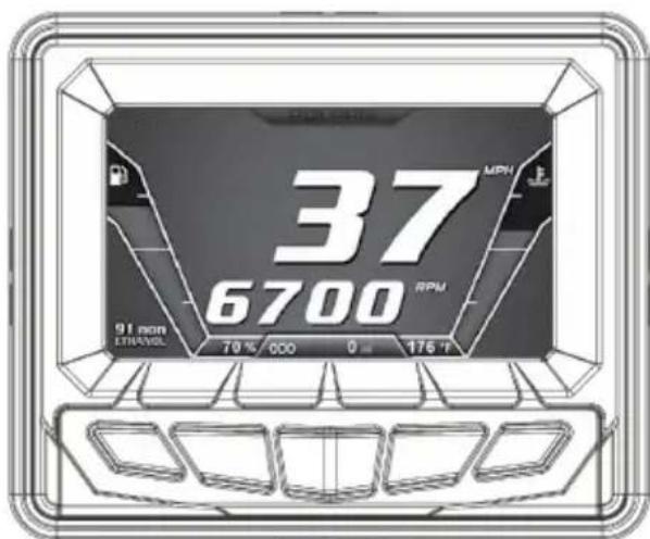 POLARIS 550 Voyageur 155 (2017) - ÉCRAN À AFFICHAGE NUMÉRIQUE INTERACTIF POLARIS (PIDD) - 1