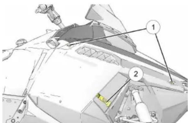 POLARIS 550 Voyageur 155 (2017) - CAPOT/PANNEAU LATERAL - 1