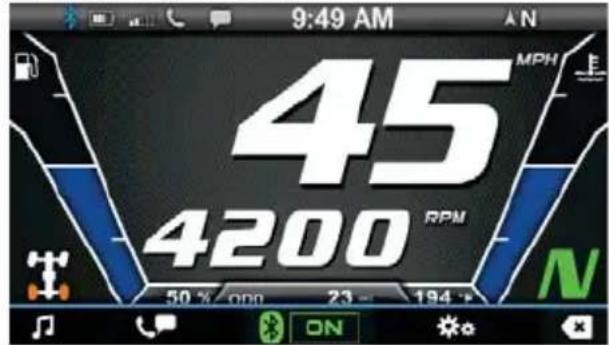 POLARIS 550 Voyageur 155 (2016) - ACTIVATION/DÉSACTIVATION DE BLUETOOTH - 1