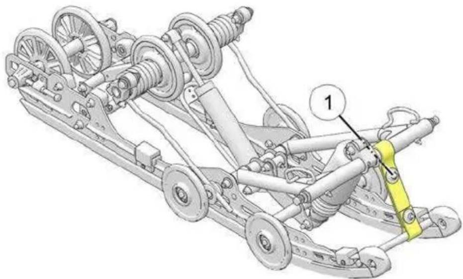 POLARIS 550 Indy Adventure 144 (2022) - POSITION DE LA SANGLE DE LIMITATION (PRESSION DES SKIS) - 1