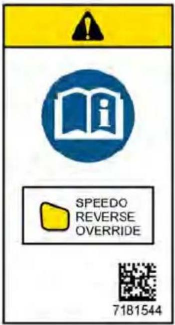 SPEEDO REVERSE OVERRIDE 7181544