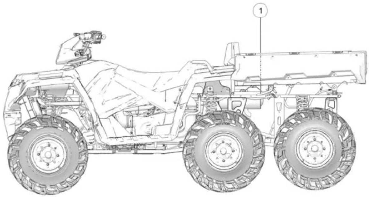 POLARIS Sportsman 570 SP (2019) - DÉCHARGEMENT DU COFFRE DE RANGEMENT (LE CAS ÉCHÉANT) - 1