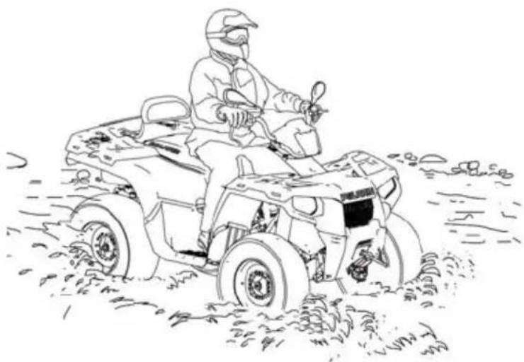 POLARIS Sportsman 450 HO Utility (2019) - CONDUITE DANS L'EAU - 1