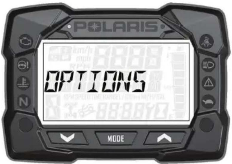 POLARIS Sportsman 570 SP (2017) - CARACTERISTIQUES ET COMMANDES Bloc-instruments Menu d'options - 1