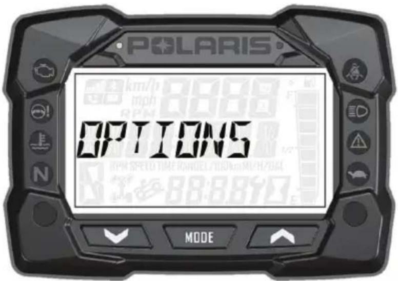 POLARIS Sportsman 570 SP (2017) - CARACTERISTIQUES ET COMMANDES Bloc-instruments Menu d'options - 1