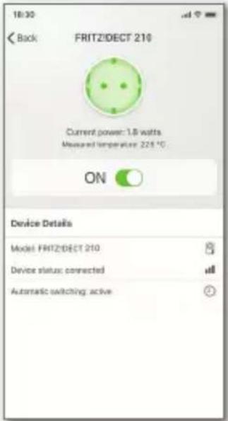 AVM FRITZ!DECT 210 - (Dés)activation avec FRITZ!App Smart Home - 3