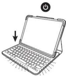 LOGITECH Slim Folio Pro - MISE SOUS TENSION DU CLAVIER - 1
