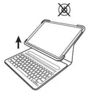 LOGITECH Slim Folio Pro - LIGANDO O TECLADO - 2
