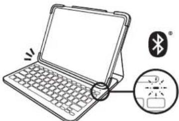LOGITECH Slim Folio Pro - Light isn't blinking? - 2