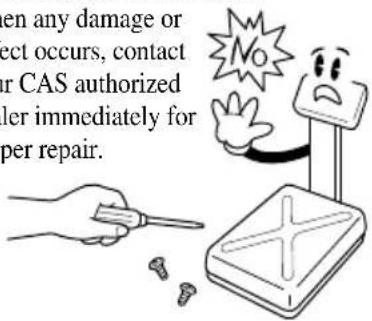 CAS 859435 - Precautions when installing the scale. To ensure that you get the most from your scale, please follow these instruction. - 1