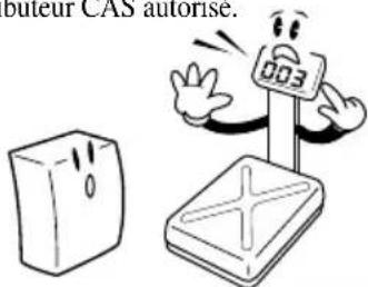 CAS 859435 - Assurez-vous de raccorder votre balance à une prise adaptée. Pour des résultats optimaux, branchez-la 30 minutes avant de l'utiliser. - 1