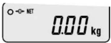 ○←O→ NET 0.00 kg