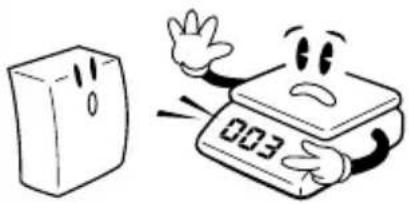 CAS 859320 - Make sure to plug your scale into the proper power outlet. For maximum performance, plug into a power outlet 30 minutes before the usage for warm up. - 1