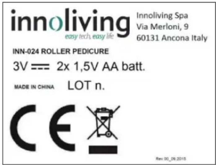 Innoliving INN024 - ETICHTTA DATI - 1