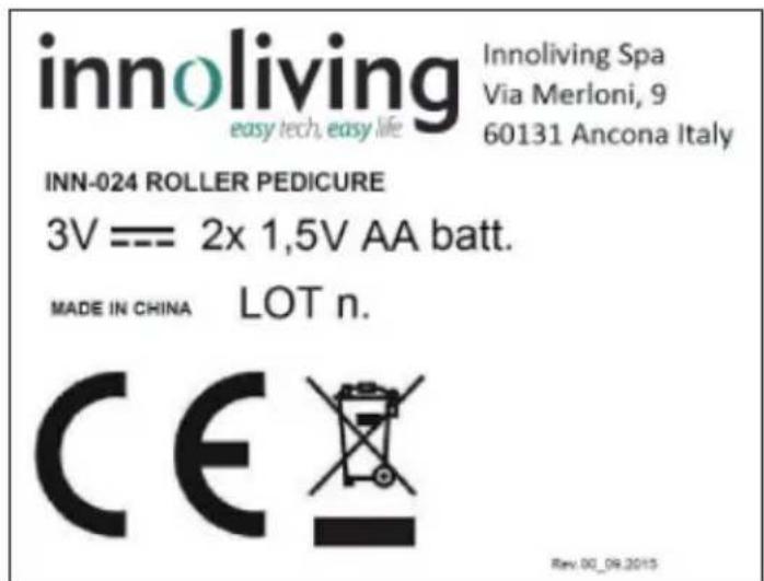 Innoliving INN024 - RATING LABEL - 1
