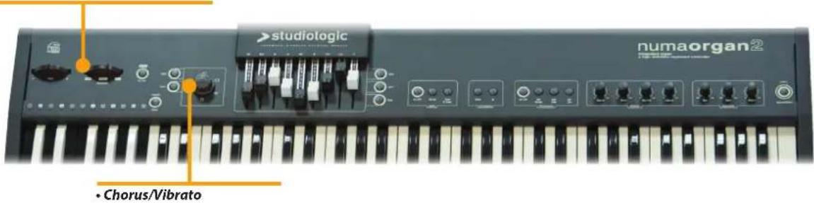 Studiologic Numa Organ 2 - Réglage spécial des tirettes pour le pédalier (Pedal): - 3