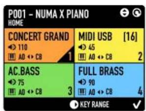 Studiologic Numa X Piano GT - Principe 1 : couleur et sélection - 1
