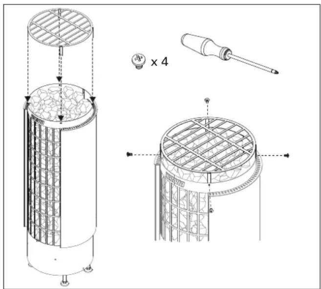 HARVIA Cilindro PC80E HPCS8U3H - Utilisation du poèle - 1