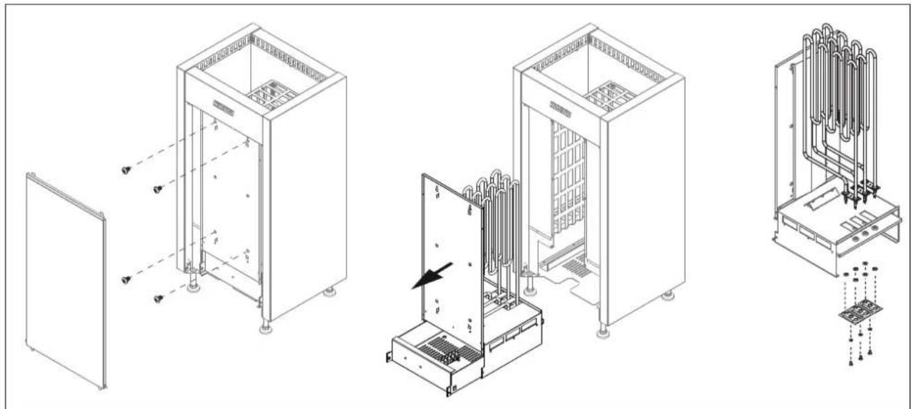 HARVIA Virta HL6 HL6U1 - Replacement des éléments de résistance. - 5
