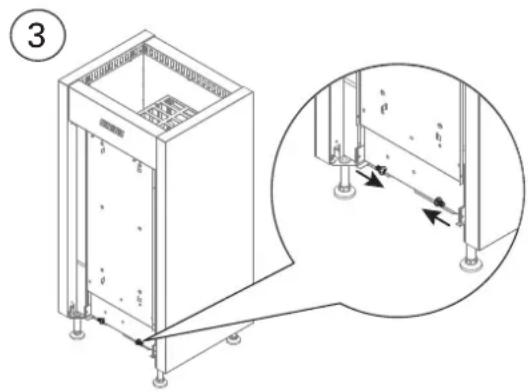 HARVIA Virta HL6 HL6U1 - Replacement des éléments de résistance. - 3