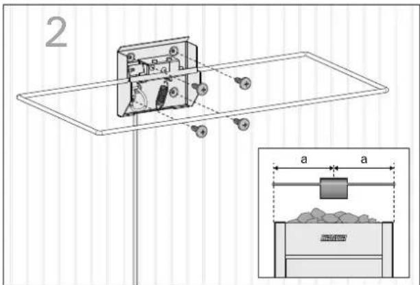 HARVIA SFED530 - Befestigung des Sicherheitschalters - 2