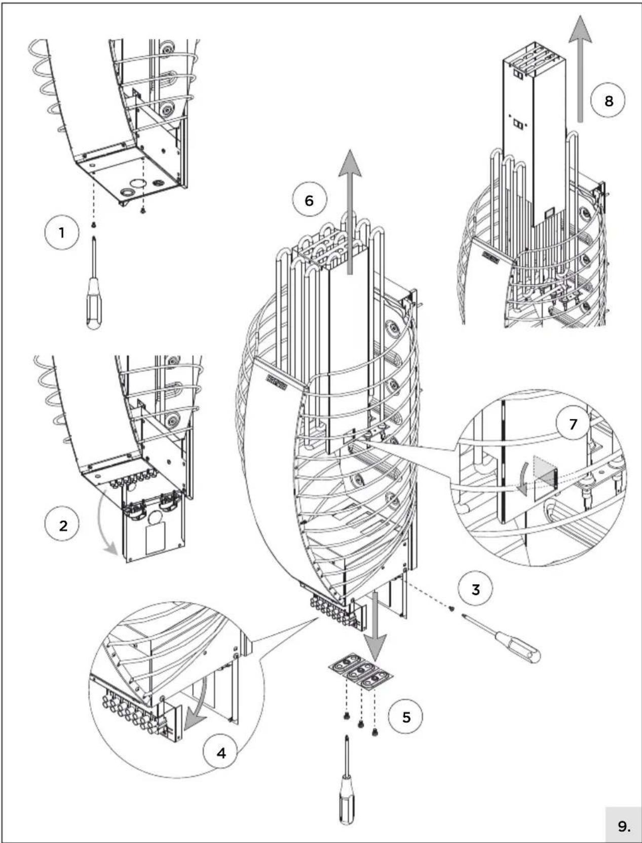 HARVIA Spirit SP60E HSPE604M - INSTRUCTIES VOOR INSTALLATIE.... 82 - 6