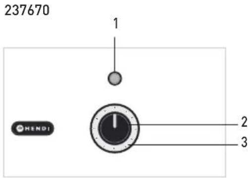 Hendi 237670 - Bedieningspaneel van het apparaat - 1