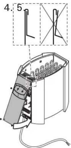 HARVIA Vega BX80E HBXE800400 - Befestigung des Saunaofens an der Wand Siehe Abbildung 7. - 3