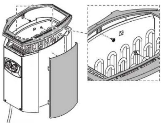 HARVIA Vega BX80E HBXE800400 - Befestigung des Saunaofens an der Wand Siehe Abbildung 7. - 5