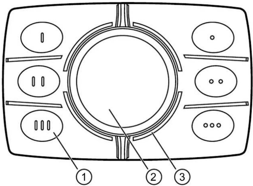 IFM CR1300 - Eléments de service et d'indication - 1
