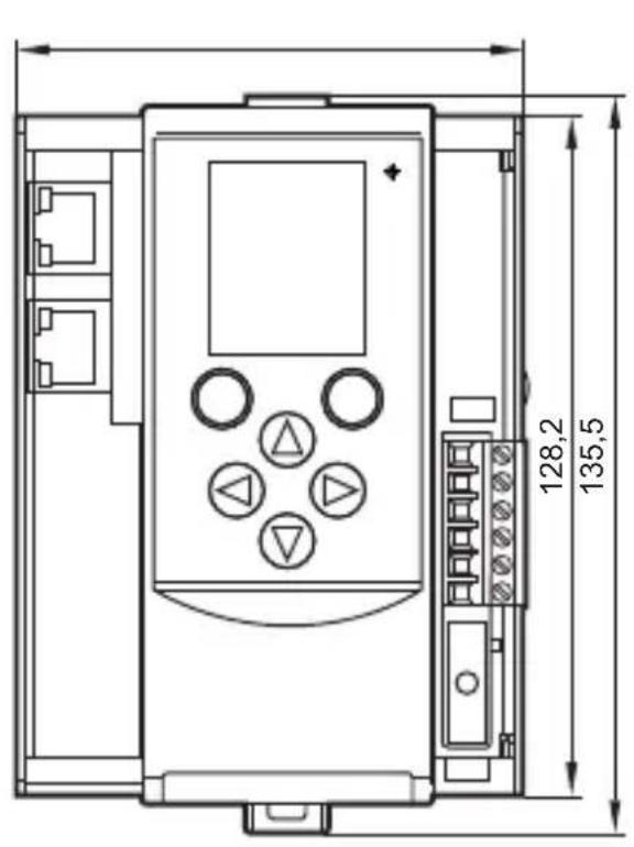 IFM AC1401 - Schéma d'encombrement - 1
